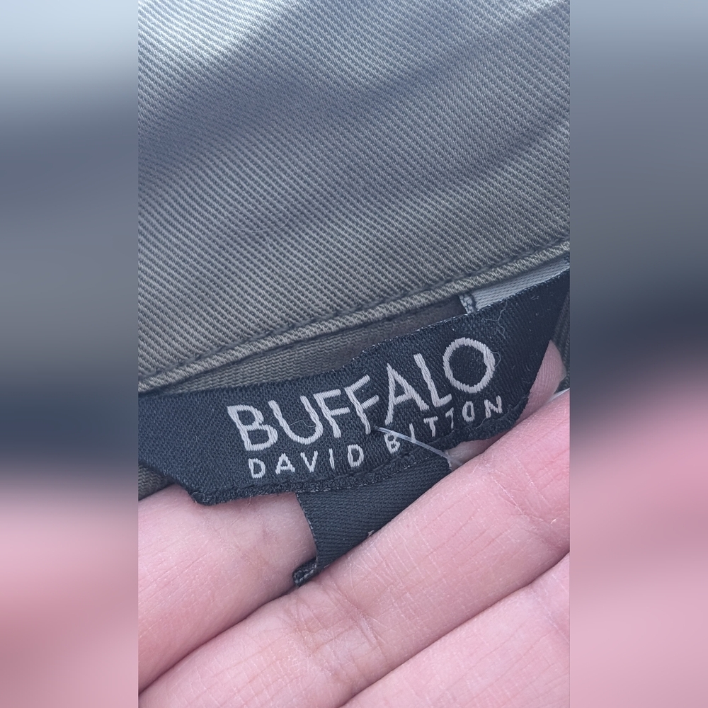Buffalo David Bitton Jacket Women Medium Army Green Barn Chore Field Canvas Coat - Picture 8 of 10